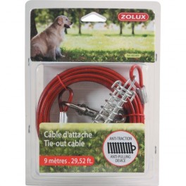 Câble d'attache pour chien 9M ZOLUX