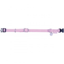 COLLIER REGLABLE MC LEATHER 25 MM ROSE ZOLUX