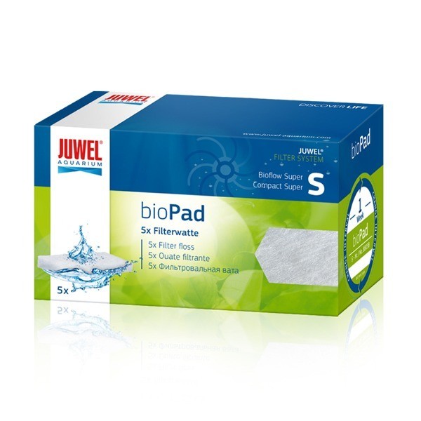 JUWEL BioPad Taille S, Ouate filtrante - Pour Filtre Bioflow Super - Animal  & Fish